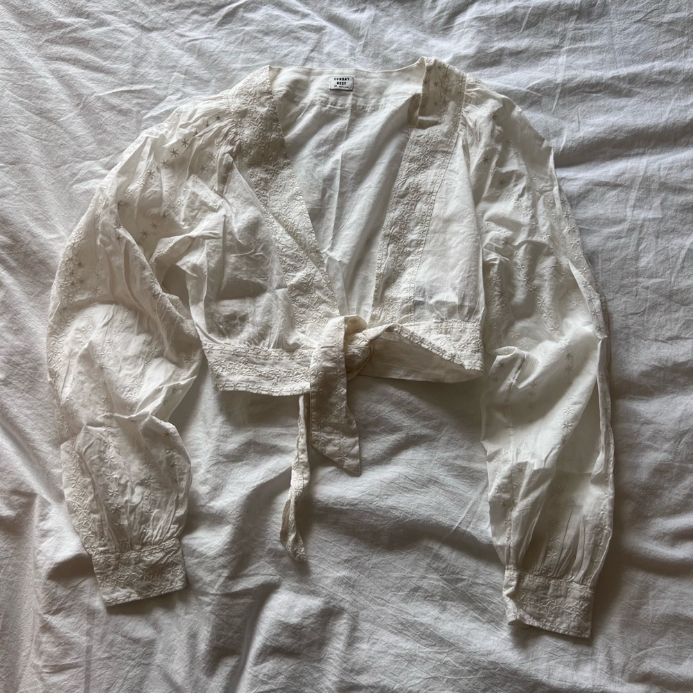 Sunday Best Tie Crop Top